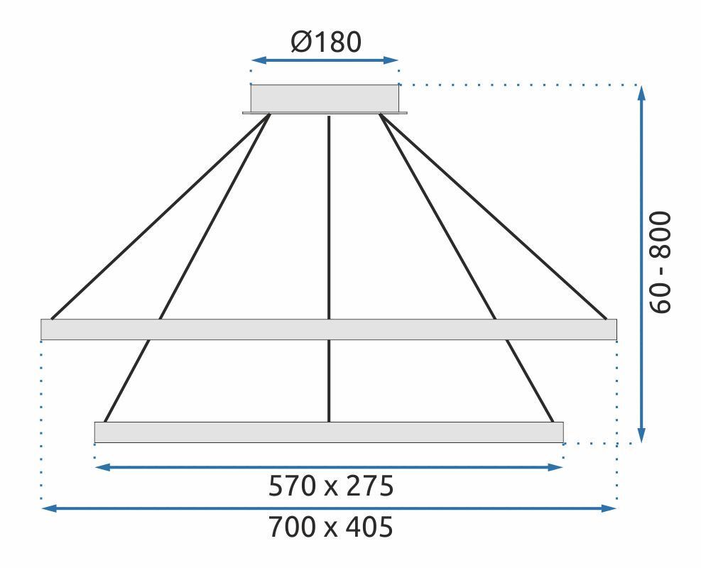 Lampa Kryształowa Wisząca Led App771-3cp