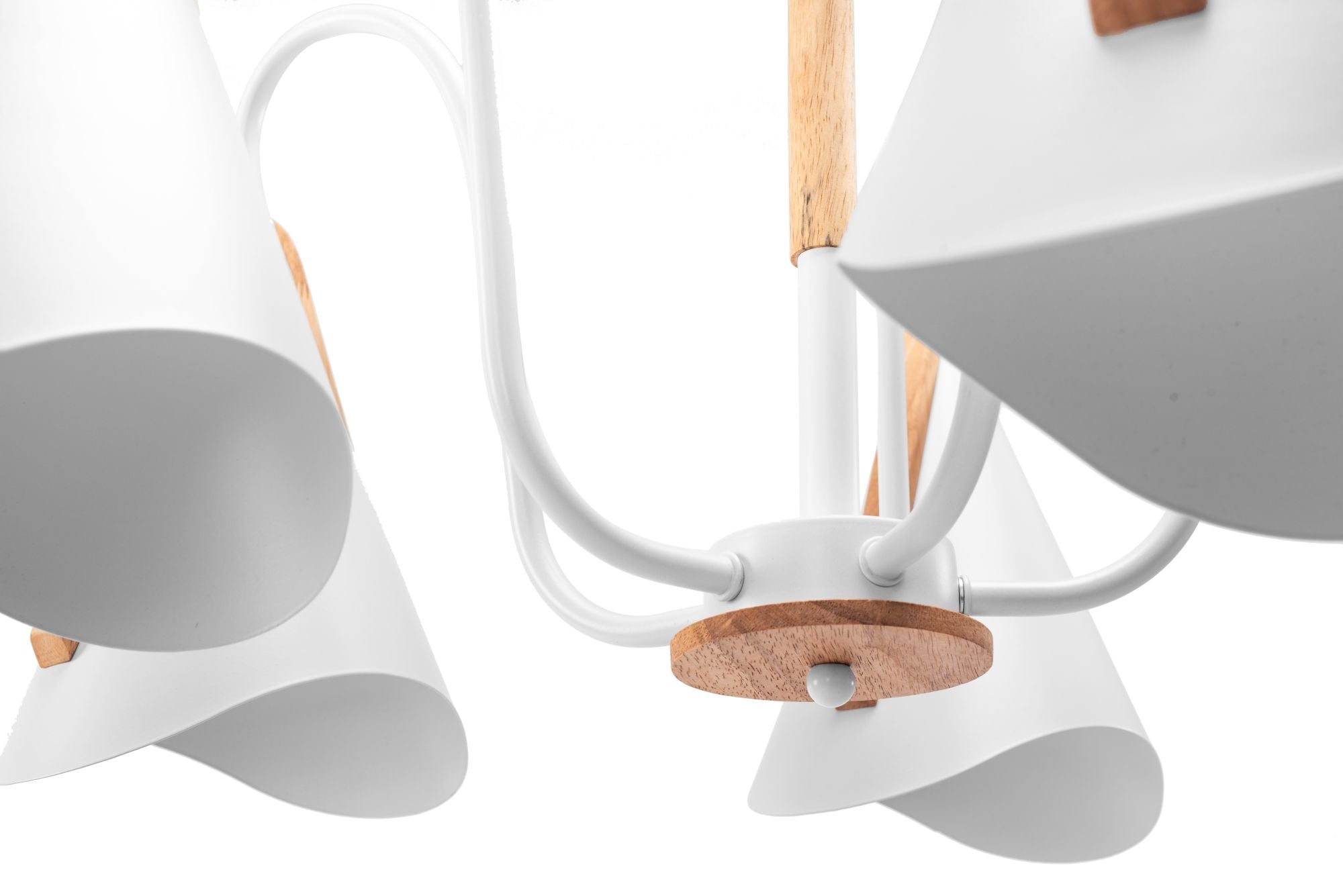 Lampa Sufitowa Skandynawska Pięcioramienna App606-5c Biała