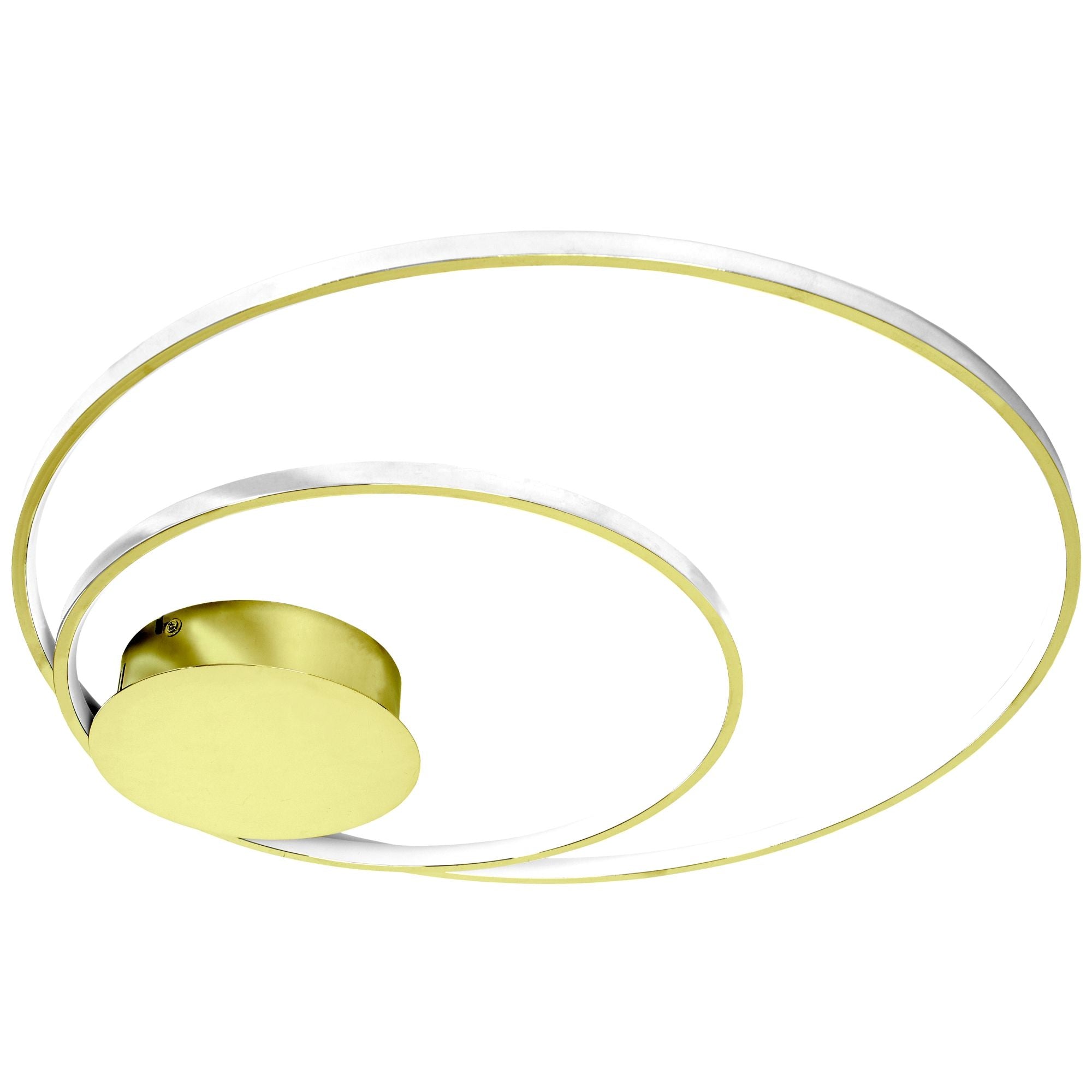 Lampa Sufitowa Z Pilotem Plafon Led App803-c Złota