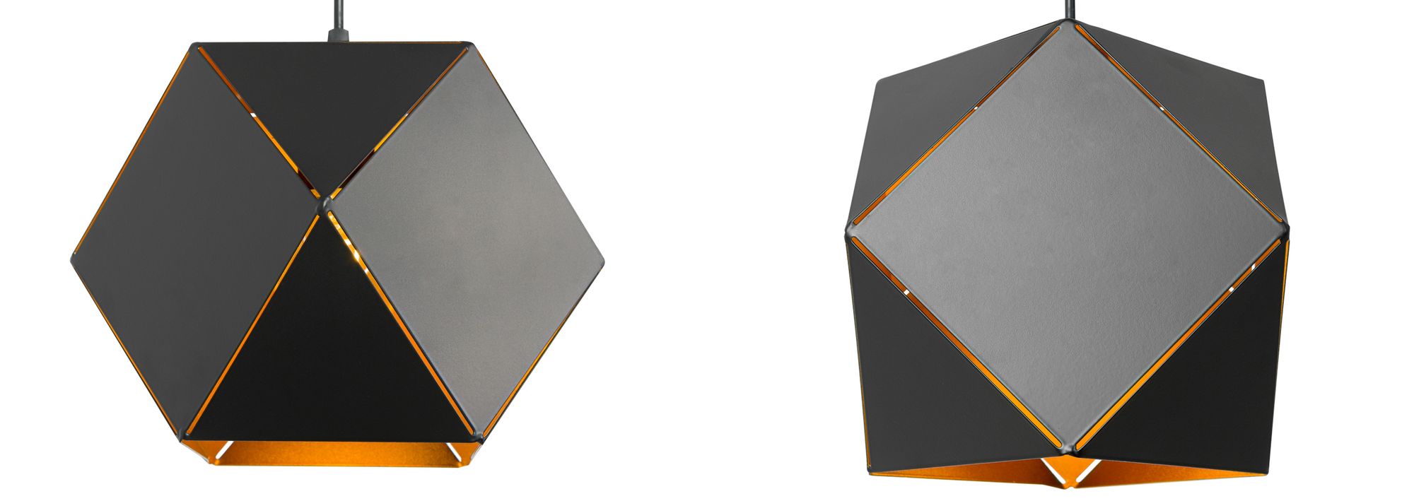 Lampa Wisząca Sufitowa Geometryczna App287-1cp Czarna