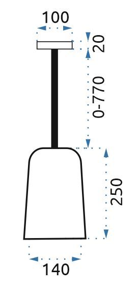 Lampa sufitowa wisząca w stylu loft LH20143