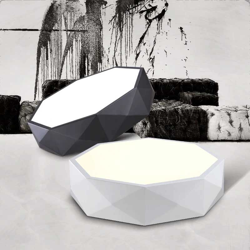 Lampa Plafon Diamond APP861-C 30 cm Czarna