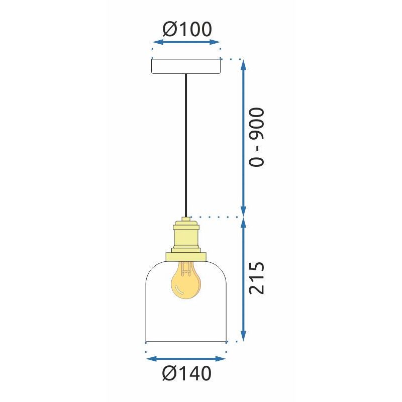 Lampa Wisząca APP1173 Biała