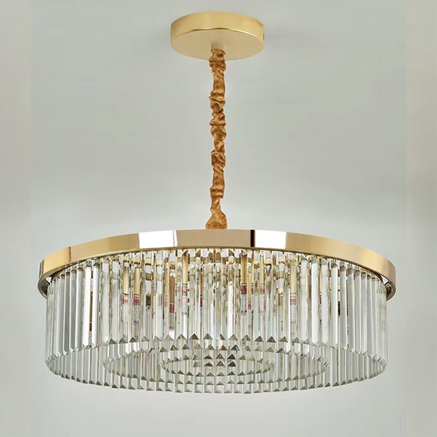 Lampa Kryształowa Wisząca APP1531-8CP4 Złota 5