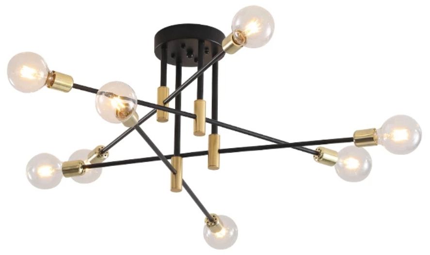Lampa Sufitowa Wisząca App733-8c Złota