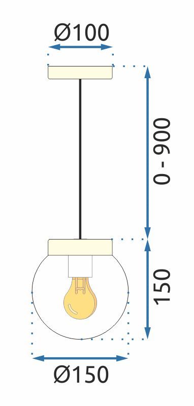 Lampa Wisząca APP1151-1CP