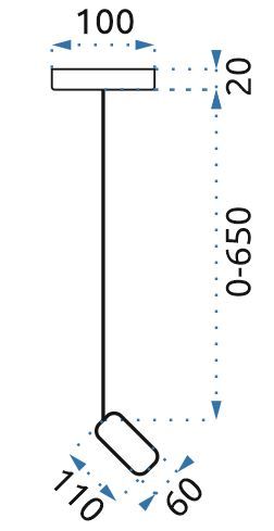Lampa Sufitowa Wisząca App610-1c Złota