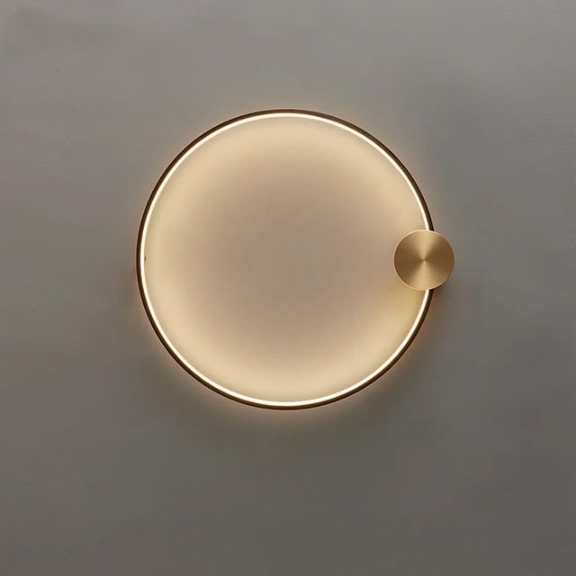 Lampa Ścienna Kinkiet Led App1391-cw Old Gold 50cm