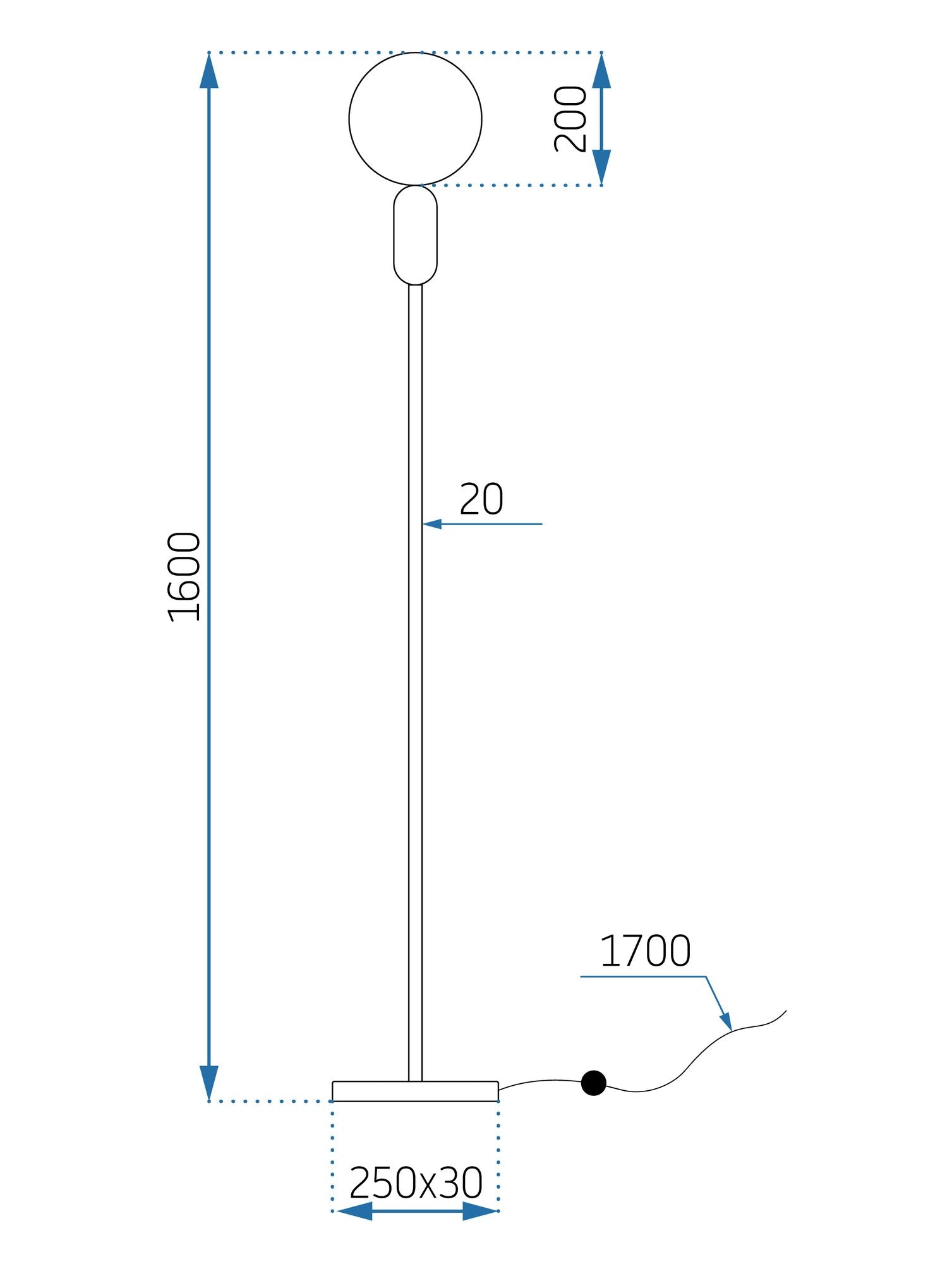 Lampa Stojąca Podłogowa APP928-1F