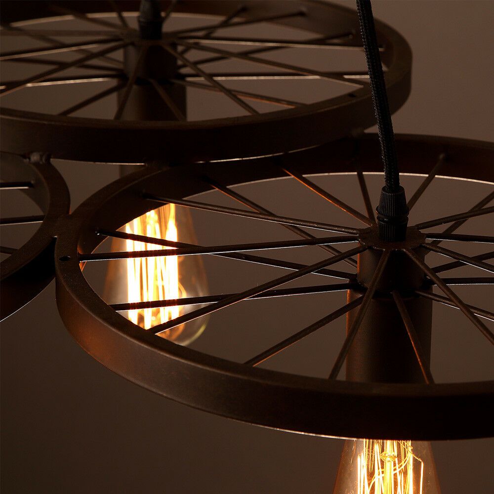 Lampa Sufitowa Wisząca App213-3cp Koło Industrial