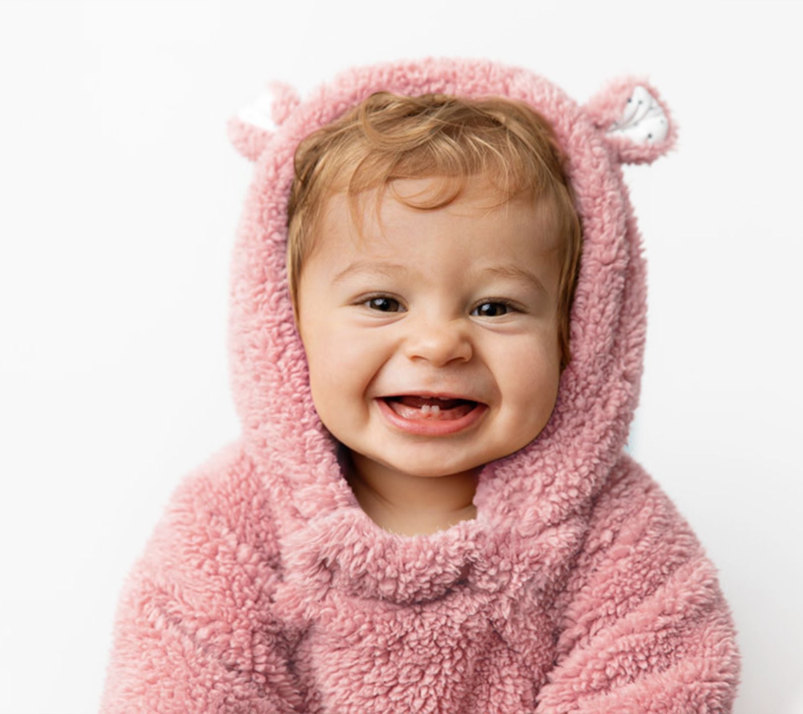 Kombinezon Dziecięcy Pluszowy Róż 3-6 m