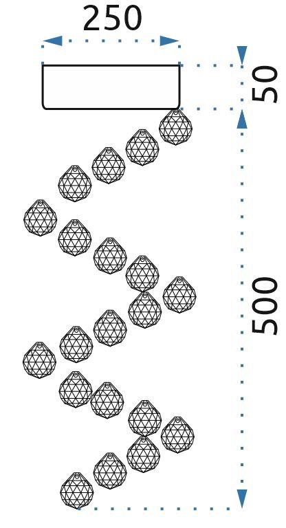 Lampa Kryształowa Plafon App785-1c