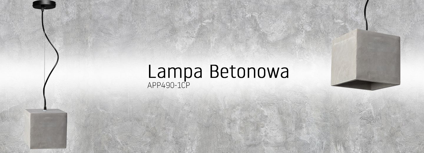 Lampa Sufitowa Wisząca Betonowa APP490-1CP