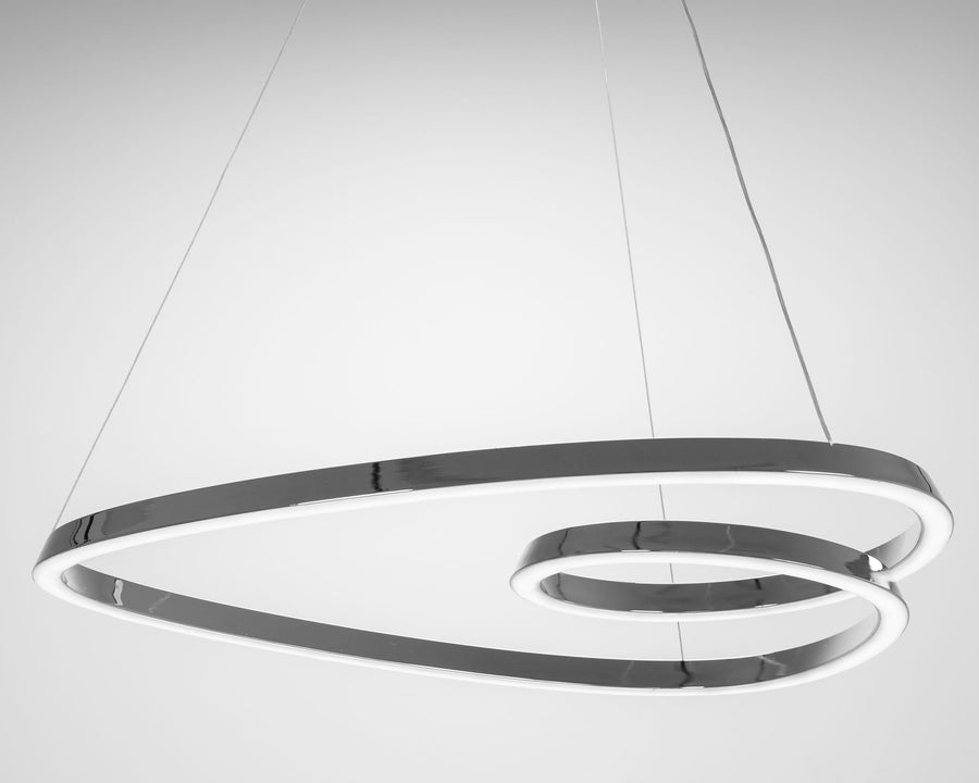 Lampa Sufitowa Wisząca Loop LED + Pilot APP798-cp Chrom