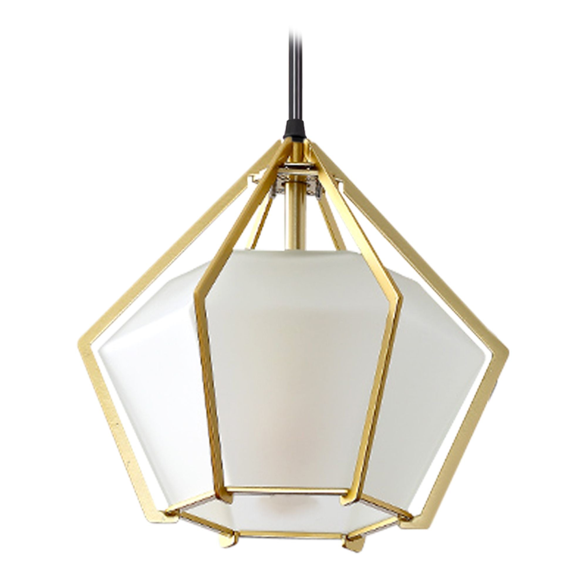 Lampa Wisząca Sufitowa Diament Szklana APP451-1CP Biała