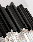 Lampa sufitowa plafon kryształowa APP1481-1C Black matt