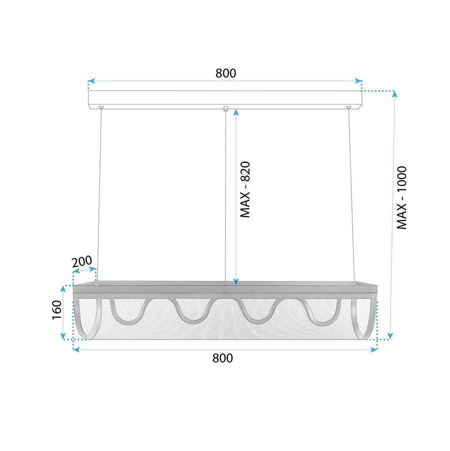Lampa Sufitowa Wisząca Led App1409-cp 11