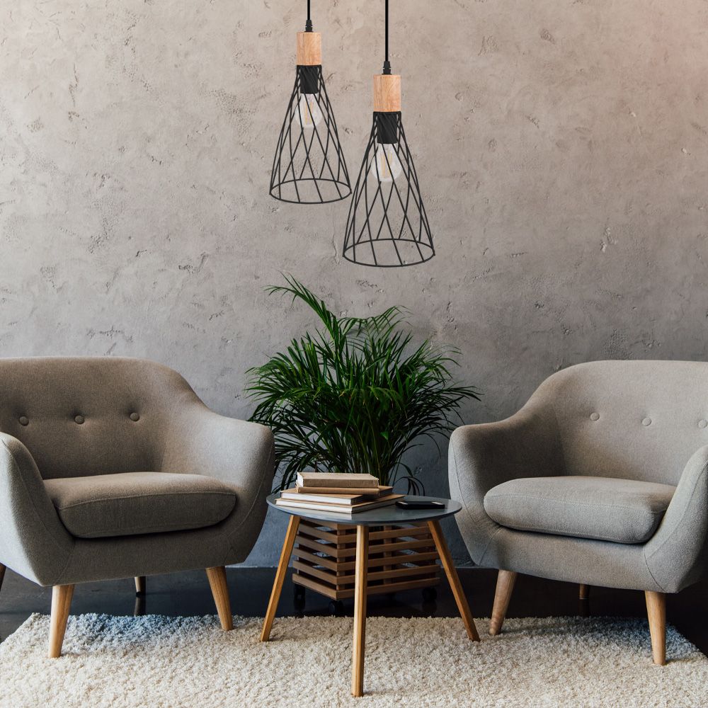 Lampa Sufitowa Wisząca App1268-1cp Czarna