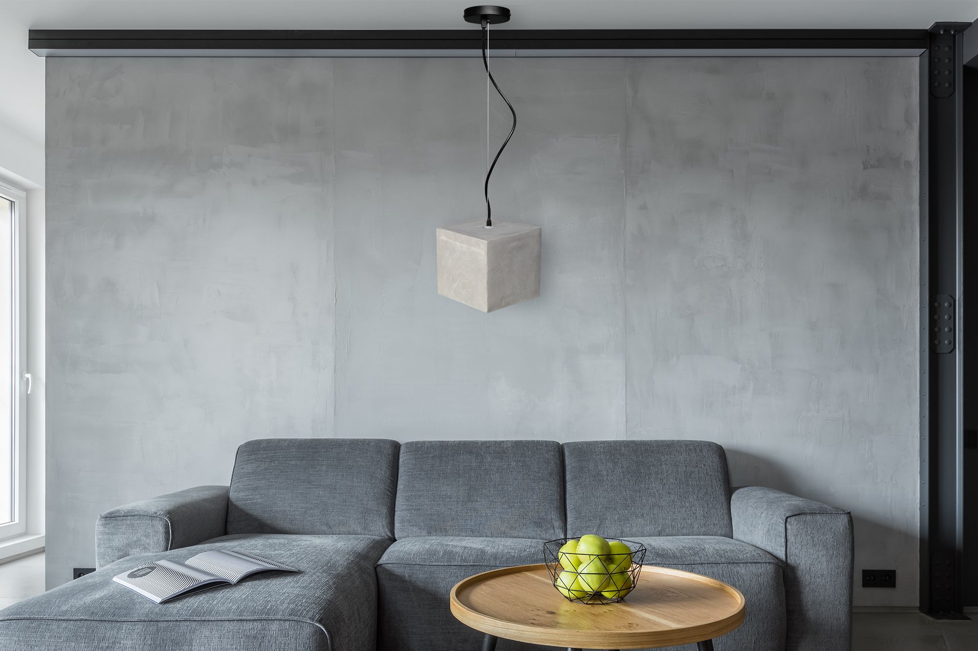 Lampa Sufitowa Wisząca Betonowa APP490-1CP