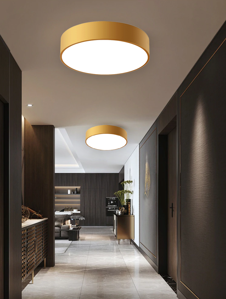 Lampa Plafon Classic APP872-C 30 cm Złota