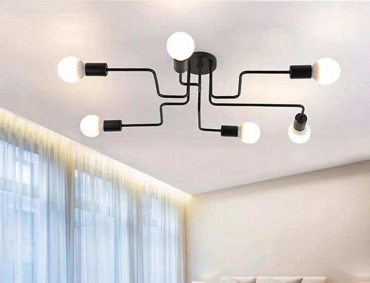 Lampa sufitowa/ścienna pająk Agaro 6