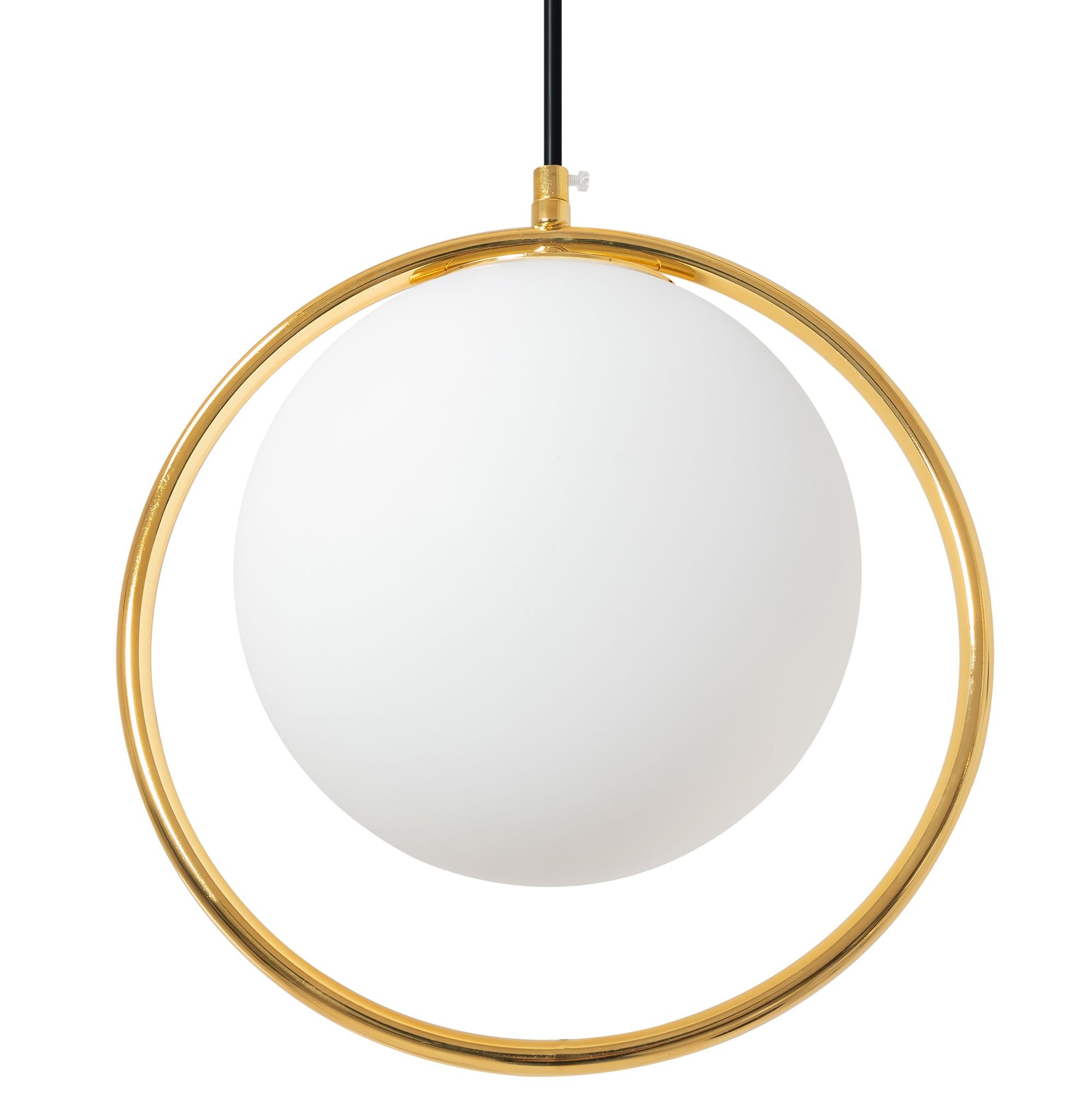 Lampa Sufitowa Wisząca Szklana Kula  APP430-1CP Biała