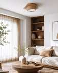 LAMPA SUFITOWA LED PLAFON APP1930-C 40cm WOOD 6