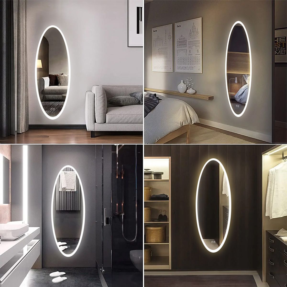 Lustro Ścienne Led 50x120cm Wwa 8