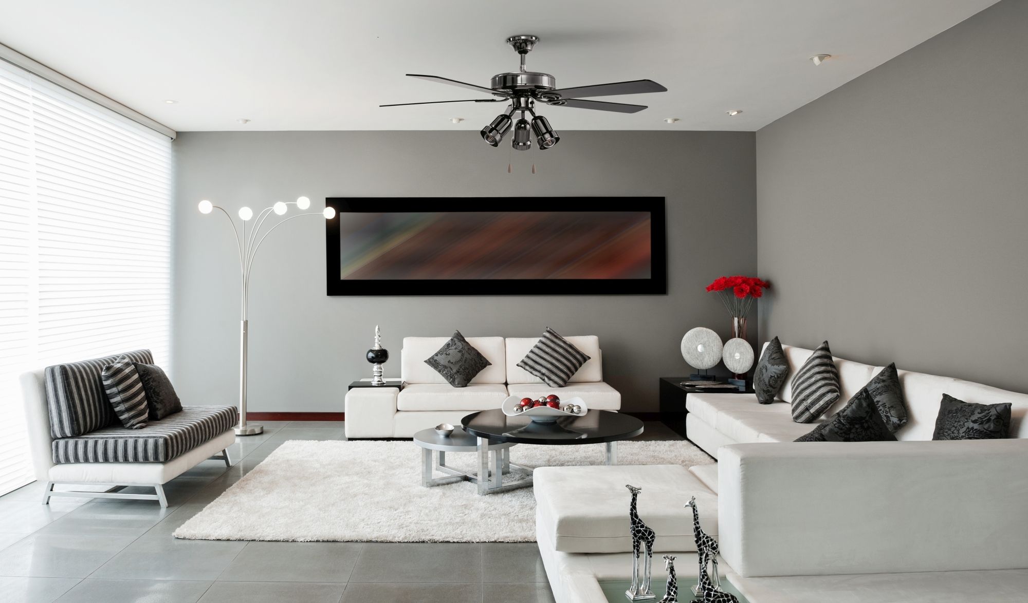 Żyrandol z wentylatorem Lampa 392190 wiatrak