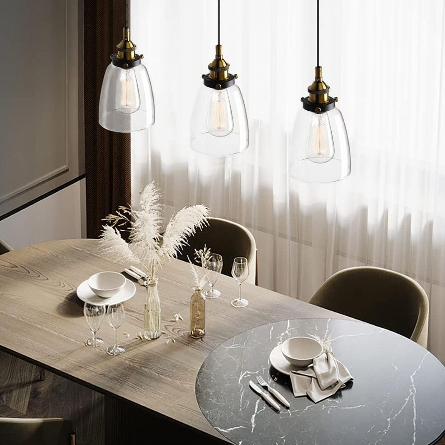 Lampa Sufitowa Wisząca Szklana Verto D APP048-1CP 8