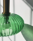 Lampa Sufitowa Wisząca Szklana APP465-1CP Zielona