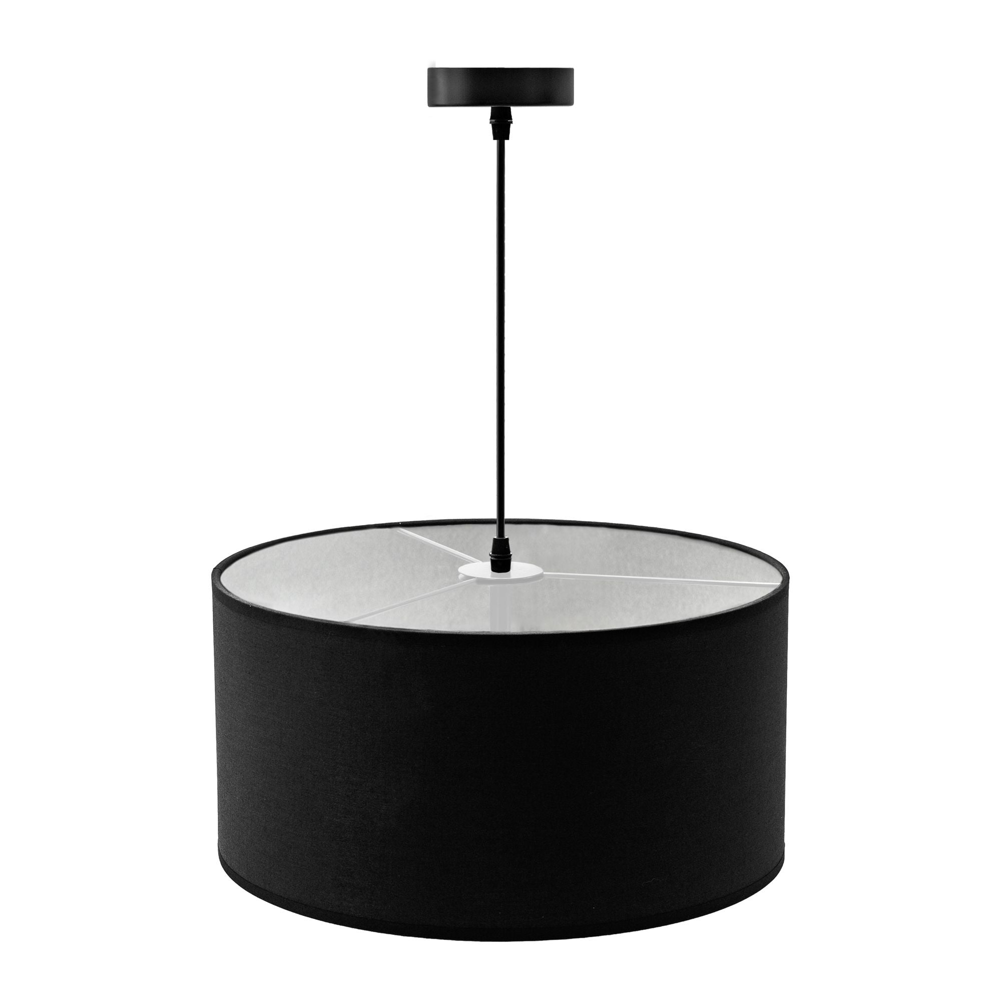 Lampa Wisząca  40cm APP623-1CP Czarna