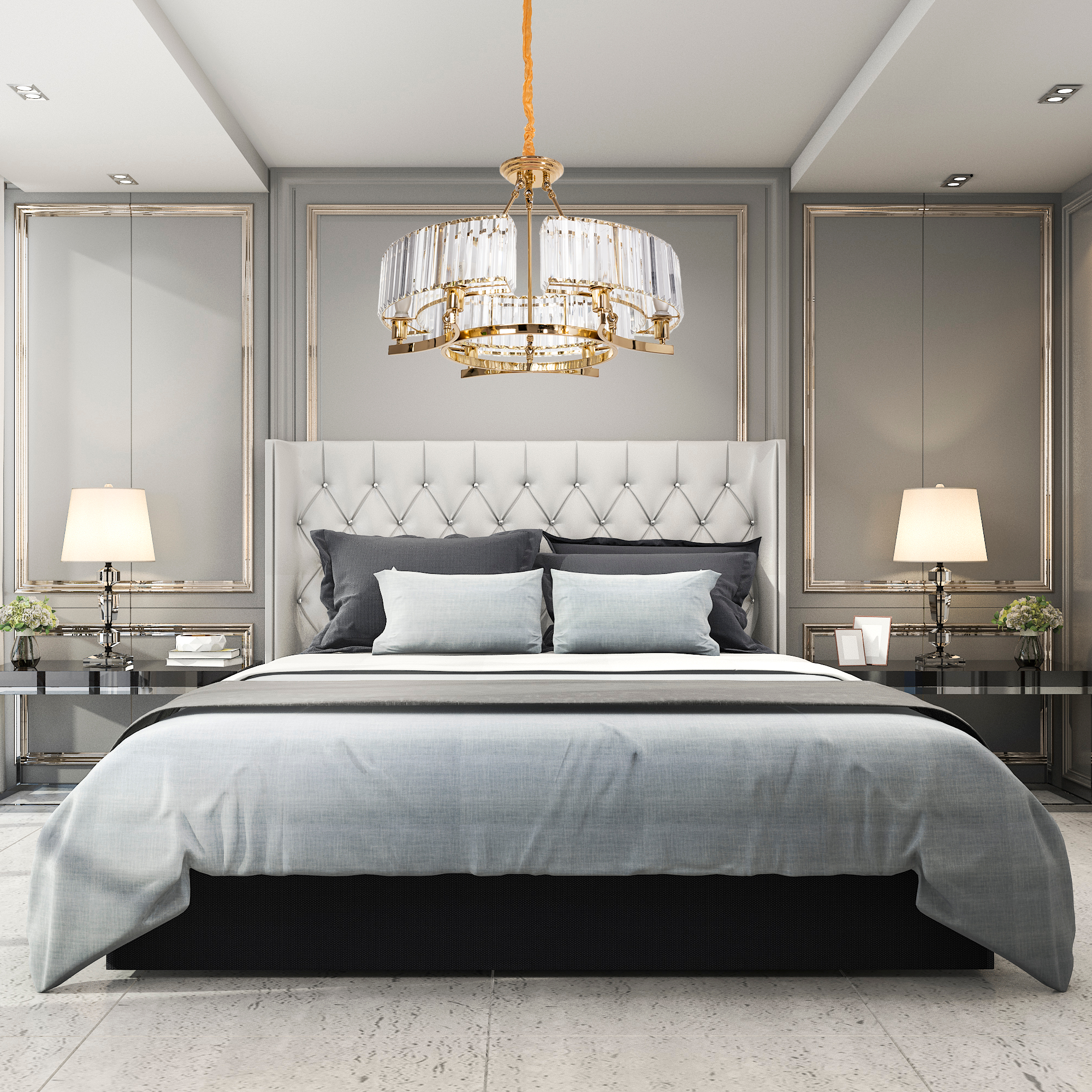 Lampa Wisząca z Kryształami APP789-6C