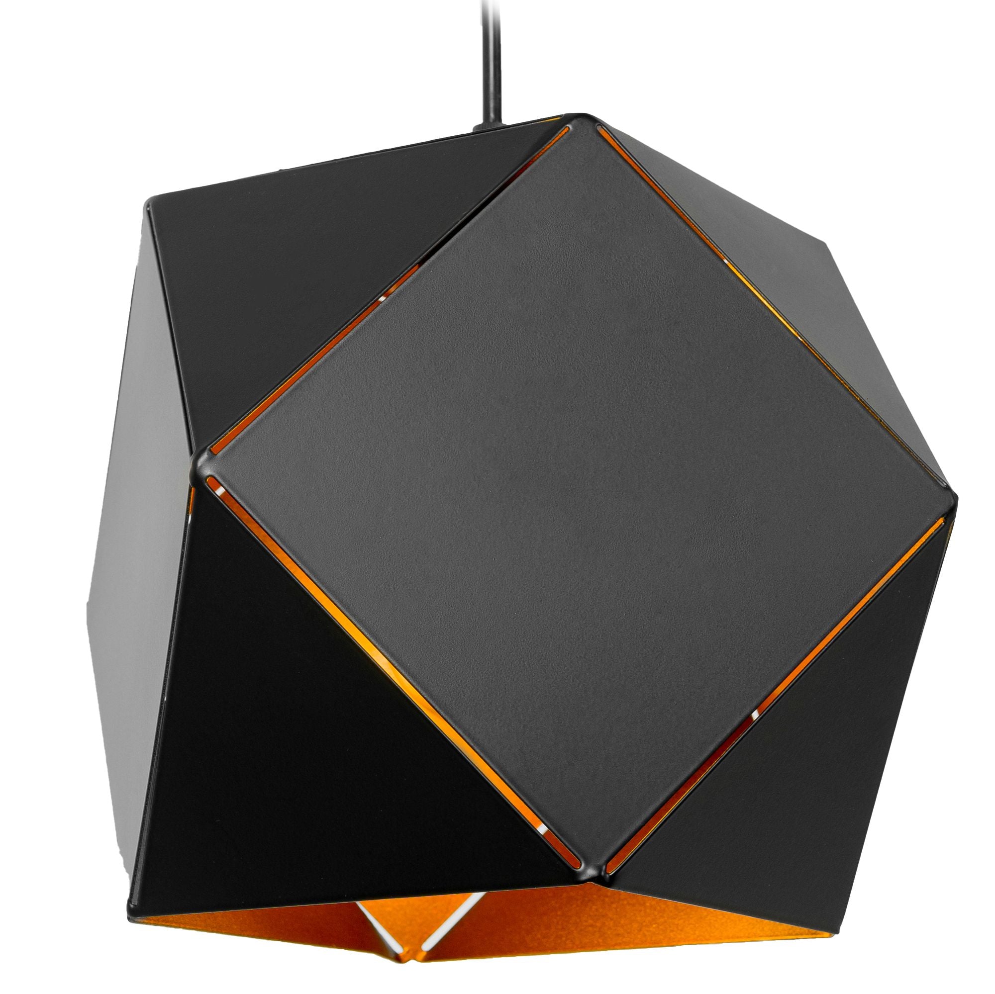 Lampa Wisząca Sufitowa Geometryczna App287-1cp Czarna