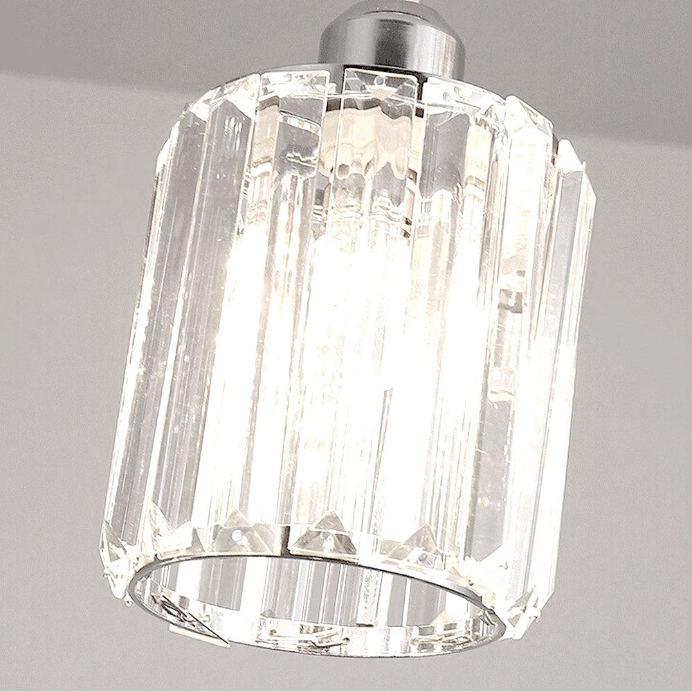 Lampa Sufitowa Kryształ APP508-1CP Srebrna