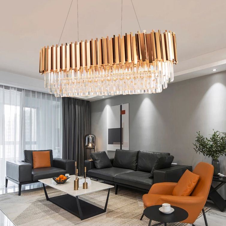 KRYSZTAŁOWA LAMPA SUFITOWA 312355 Złota