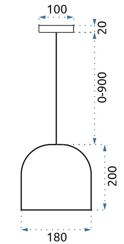 Lampa Sufitowa Wisząca Betonowa Loft Oryginalna APP492-1CP