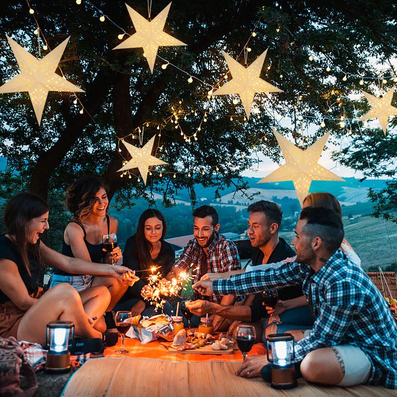 Papierowa gwiazda podświetlana LED SY-003 45cm