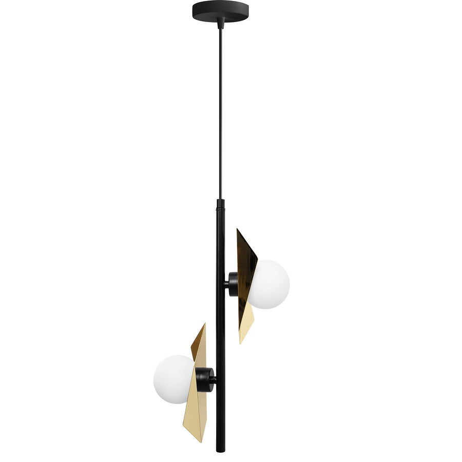 LAMPA SUFITOWA WISZĄCA APP1410-CP CZARNO/ZŁOTA