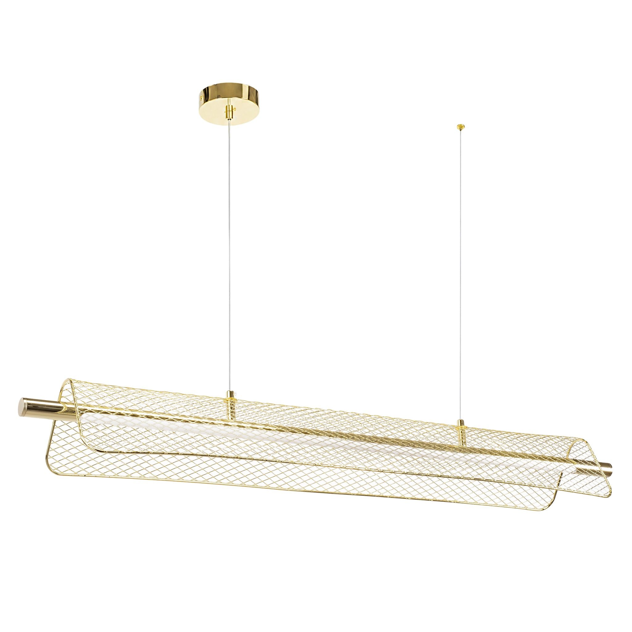Lampa Sufitowa Wisząca LED APP1943-CP Złota 10