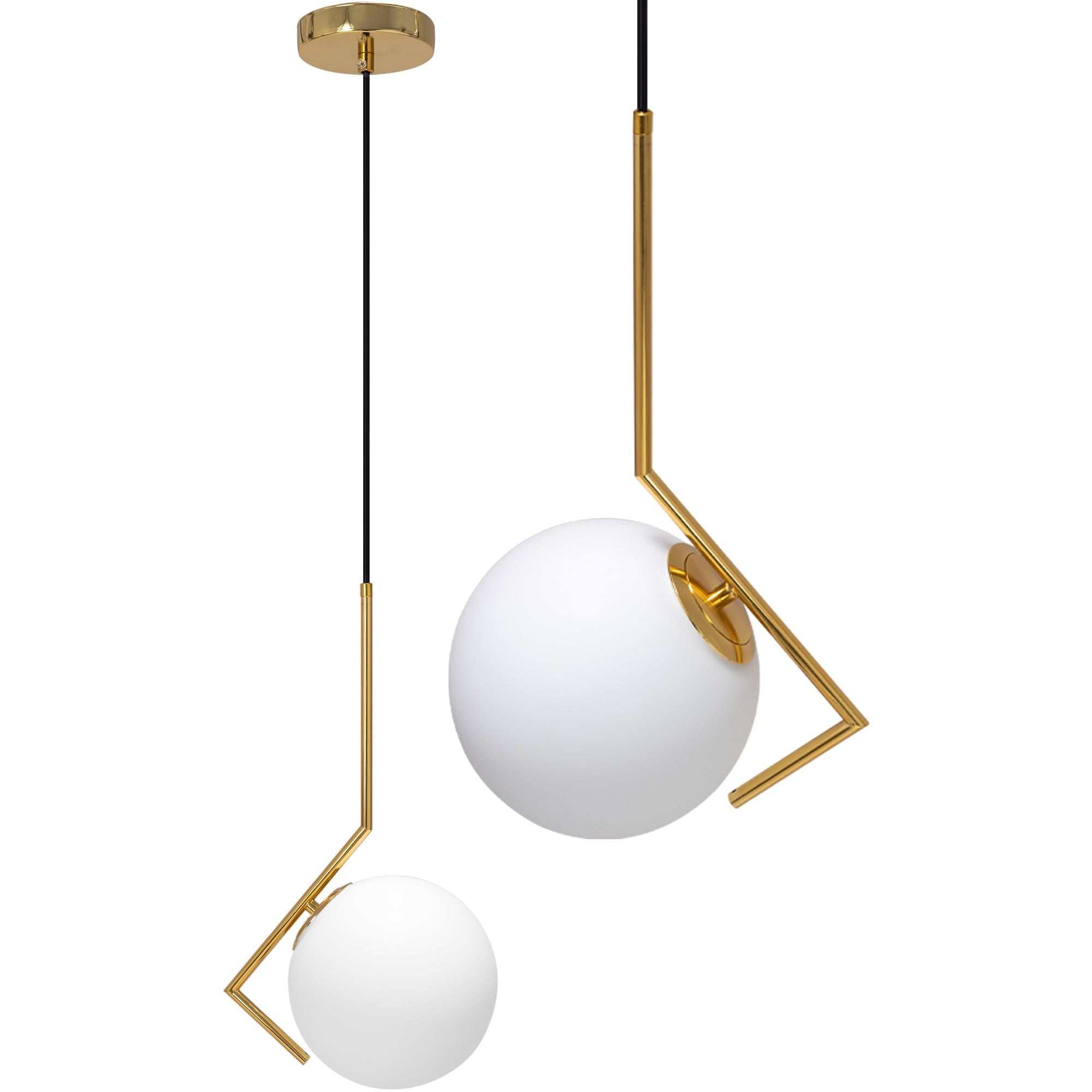 Lampa Sufitowa Wisząca Nowoczesna Szklana APP429-1CP Złota