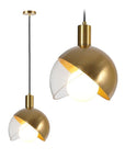 Lampa wisząca sufitowa szklana kula  APP638-1CP złota