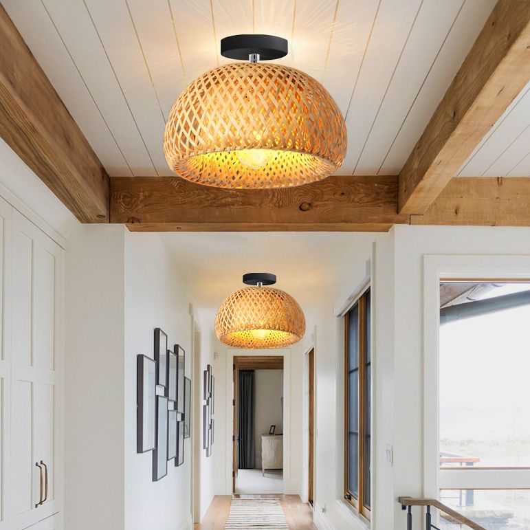 Lampa Wisząca Bambusowa APP1638-1CP 4
