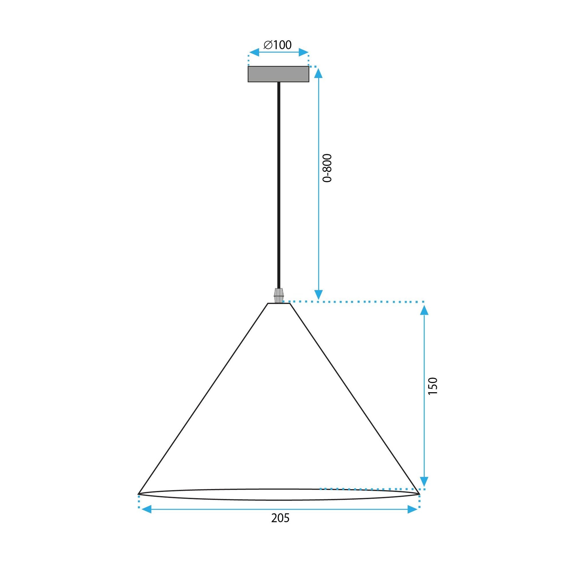 Lampa Sufitowa Wisząca App1443-1cp Dark Wood