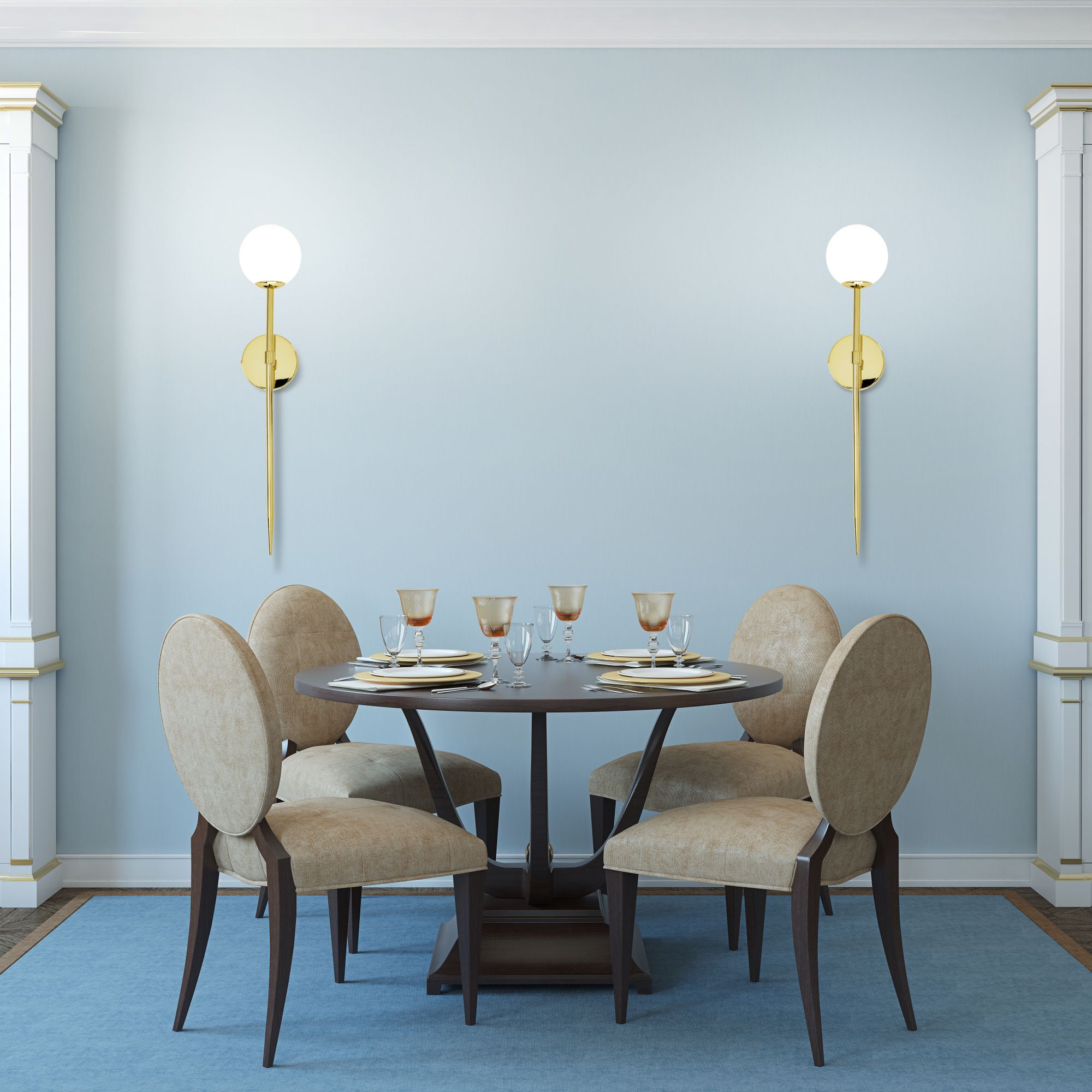 Lampa Kinkiet 75cm App580-1w Złoty