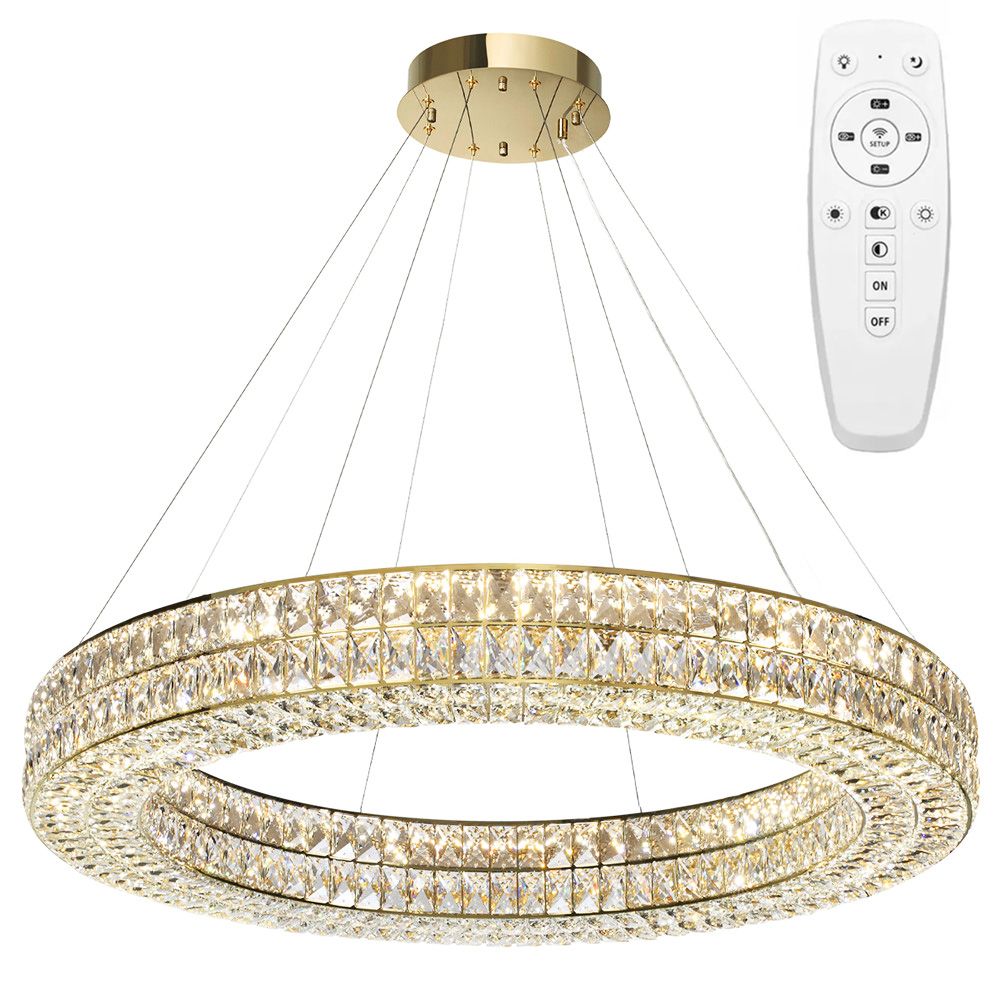 Lampa Sufitowa Wisząca Led App1569-cp Gold 80cm 1