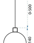 LAMPA WISZĄCA KRYSZTAŁOWA Pojedyncza APP714-1CP CHROM