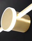 Kinkiet łazienkowy LED Round Gold 40cm APP842-1W