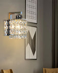 Lampa kinkiet ścienny metalowy kryształ APP543-1W CHROM