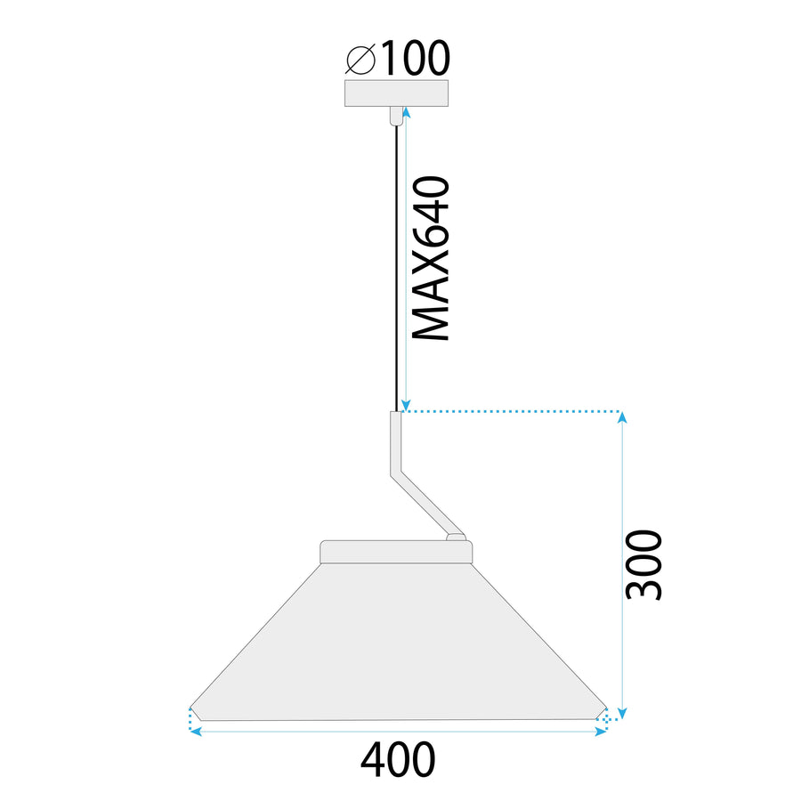 Lampa Sufitowa Wisząca Black APP1670-1CP 9